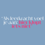 De Juf: ‘Met wit poeder onder zijn neus zat hij bij het tienminutengesprek’