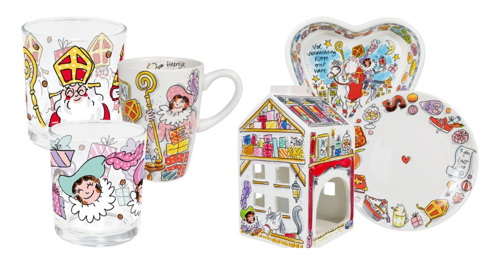 Sinterklaasservies Blond Amsterdam