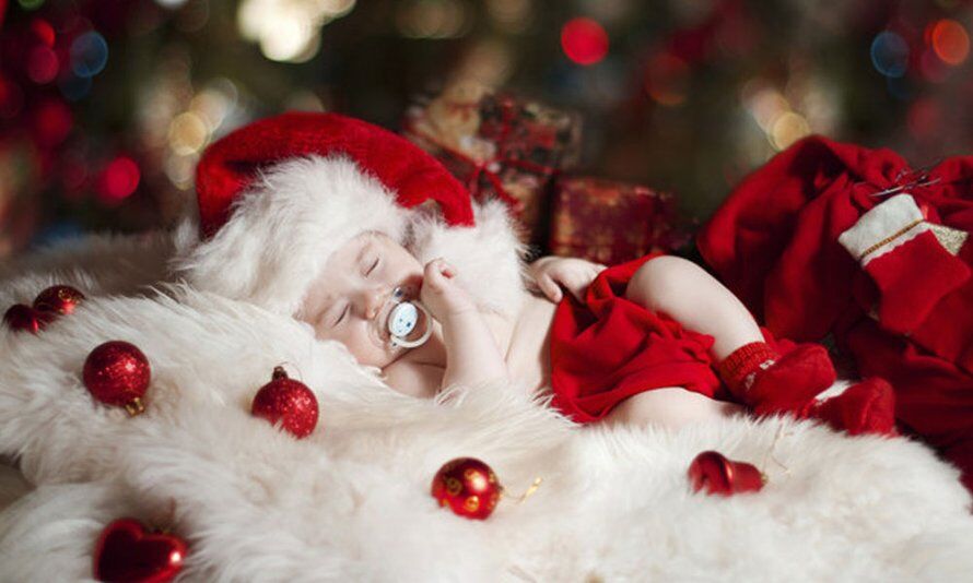 Illustratie bij: 14x veel te schattige kerstfoto’s van baby’s