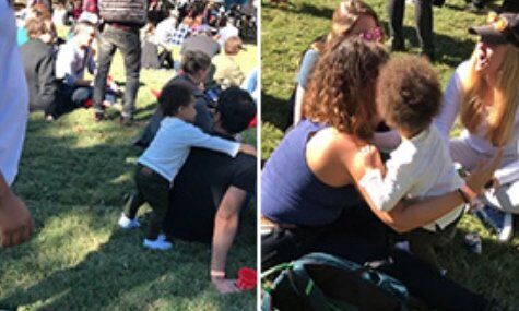 video dreumes knuffelt iedereen festivalterrein
