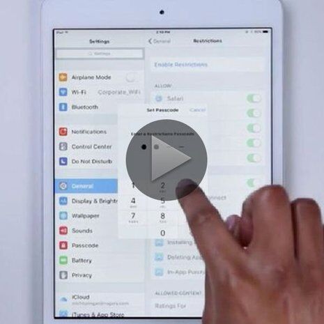 Illustratie bij: VIDEO: Maak je iPhone en iPad kindproof