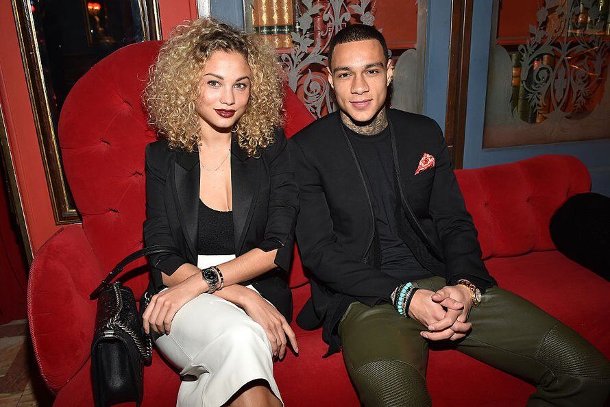 Rose Bertram en Gregory van der Wiel ouders van tweede dochtertje