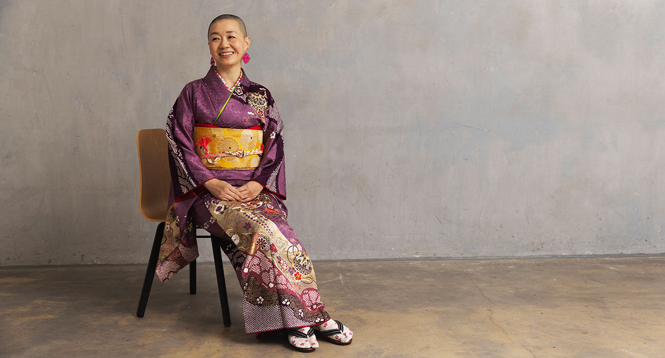 Mama klederdracht Trico Japan kimono