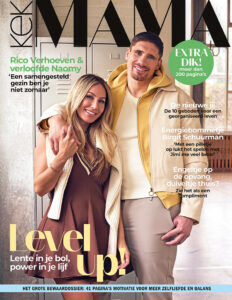 Kek Mama magazine met op de cover Rico Verhoeven en Naomy van Beem