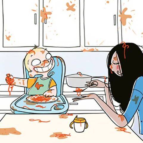 Illustratie bij: Deze illustraties over het moederschap laten je gegarandeerd lachen