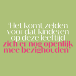 De juf: ‘Zit ze nou tegen die stoelpoot aan te bewegen?’