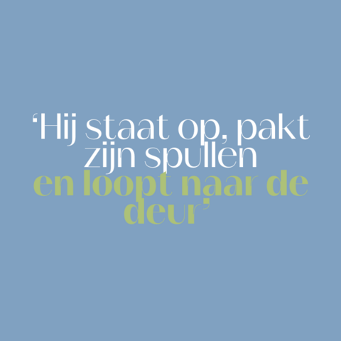Illustratie bij: De Juf: ‘Opeens barst Joes (7) in woede uit en begint te schreeuwen’