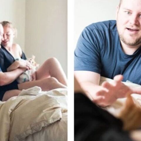 Illustratie bij: Dit stel maakte bevallingsfoto’s met hun kat (en die moet je zien)
