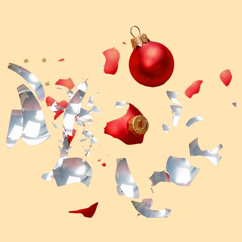 Illustratie bij: Veerle: ‘Vanuit het niets nam hij een aanloop en sprong zo de kerstboom in’