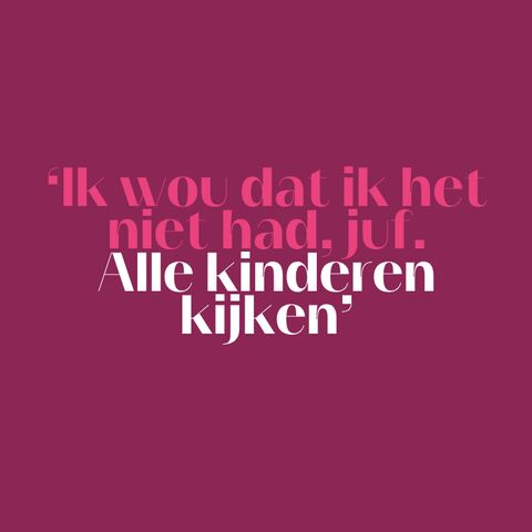 Illustratie bij: Chazia smijt potloden door de klas: ‘Haar klasgenoten zoeken dekking’