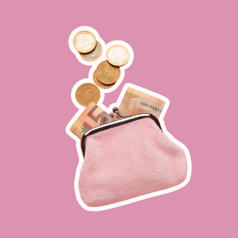besparen geld girl math