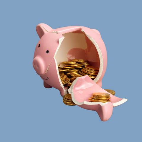 Vakantiegeld geld sparen geboortekaartje