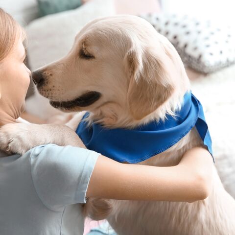 meisje met hond huisdier