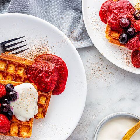 Illustratie bij: Krijg je geen genoeg van: deze zoete aardappel wafels