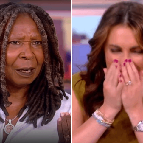 Illustratie bij: Whoopi Goldberg shockeert publiek door co-host te vragen of ze zwanger is