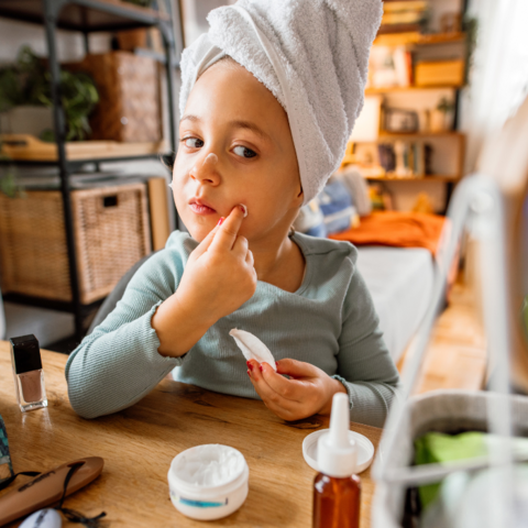 skincare en make-up bij kinderen