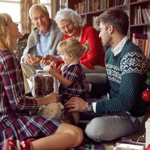 kerstmis cadeaus familie