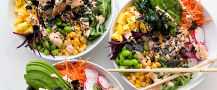 Illustratie bij: Zelf poké bowls maken: eenvoudig, gezond en creatief