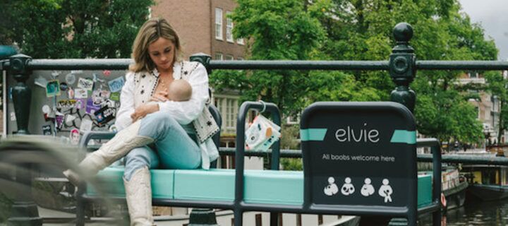 Illustratie bij: Elvie gaat de strijd aan met het taboe op borstvoeding geven in het openbaar: all boobs are welcome here