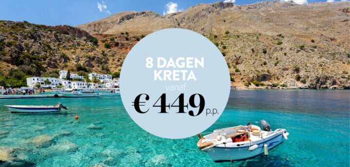 Illustratie bij: 8 dagen zalig, zonnig Kreta vanaf €449 p.p.