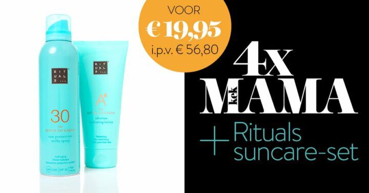 Illustratie bij: 4x Kek Mama + Rituals suncare-set voor maar €19,95