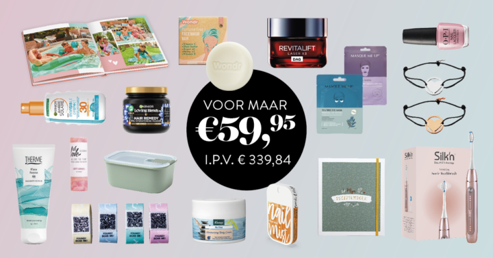 Illustratie bij: Mis ‘m niet: deze fijne goodiebox, tjokvol luxe producten die jou de hele zomer laten stralen