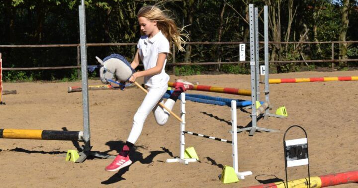 Illustratie bij: Stokpaardrijden: een populaire sport met een hoog knuffelgehalte