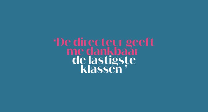 Illustratie bij: De Juf: ‘Ik had een herseninfarct gehad. Werken is de komende drie maanden uit den boze en ik mis mijn klas’