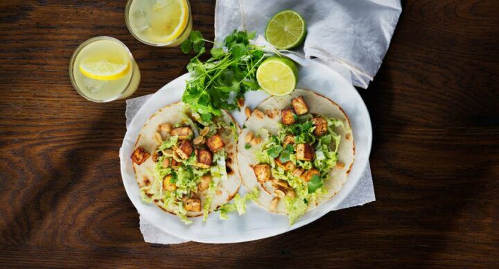 korkante tofu tortillas recept