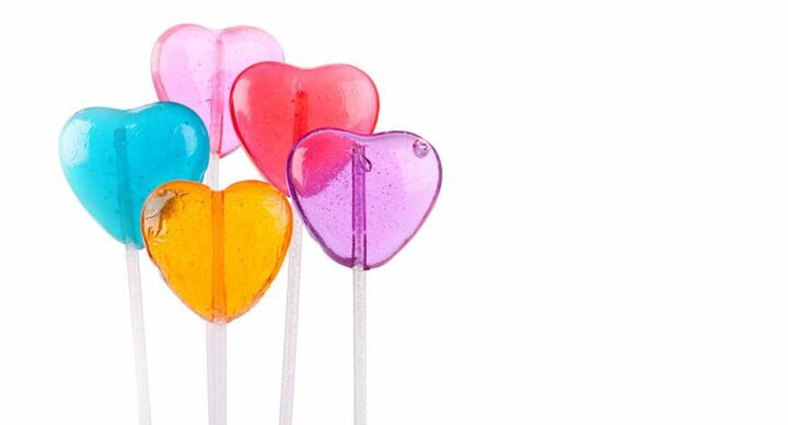 kleur hart lolly