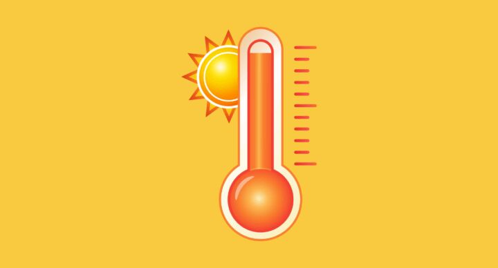 thermometer warmte tropenrooster