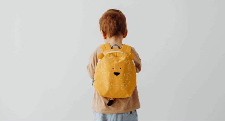 eerste schooldag kind rugzak