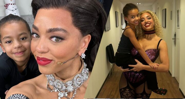 Illustratie bij: Tjindjara (36) over Moulin Rouge! en het moederschap: ‘Als ik thuiskom houd ik het vaak niet droog’