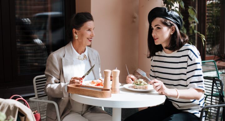 restaurant uit eten opa en oma