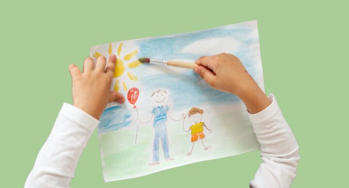 Illustratie bij: Tina’s dochter (5) maakte knutselwerk voor overleden vader: ‘Toen zag ik wat de juf ermee had gedaan’