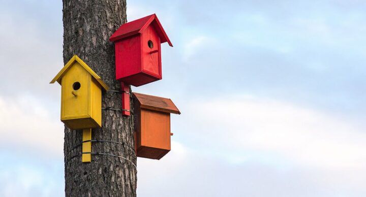 verschillende huizen samen co-ouderschap