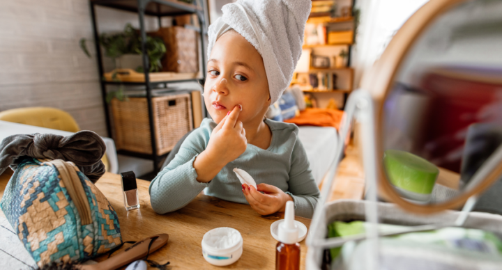 skincare en make-up bij kinderen