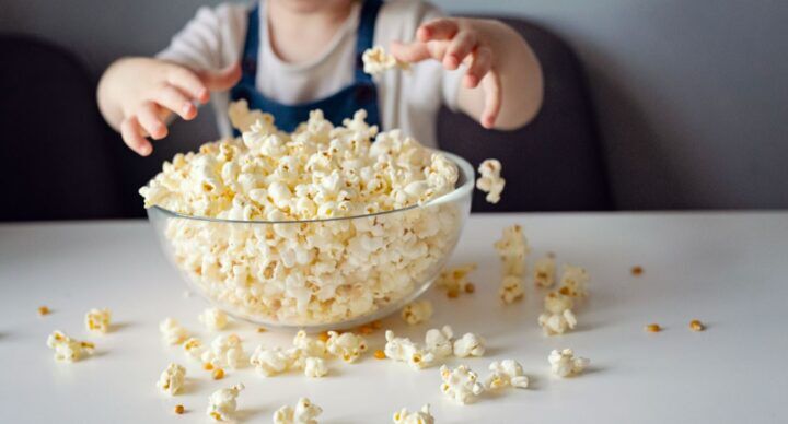 Popcorn verstikkingsgevaar kinderen