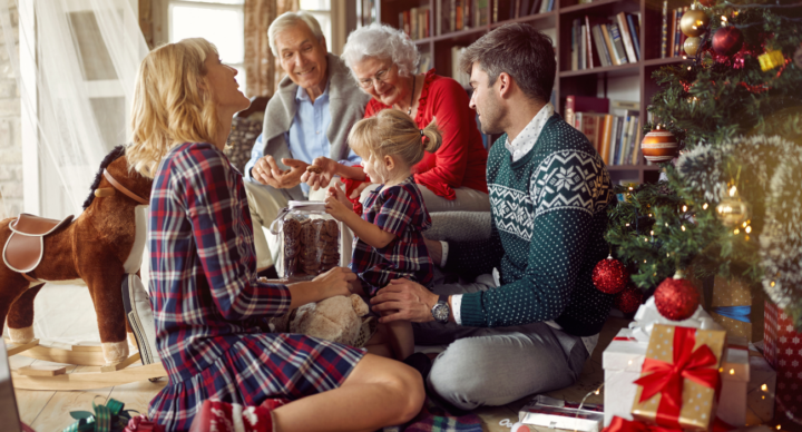 kerstmis cadeaus familie