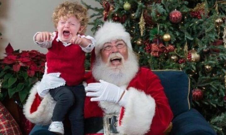 fotoserie kinderen kerstman