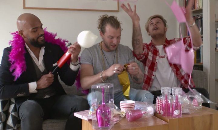 mannen organiseren babyshower