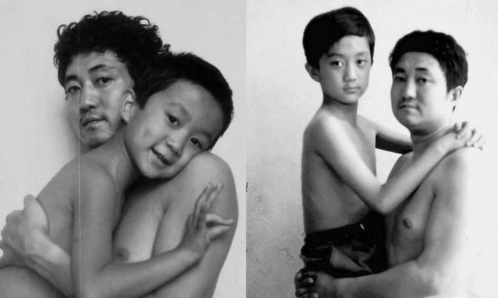 Illustratie bij: Mooi: vader en zoon gaan 26 jaar lang elk jaar op de foto