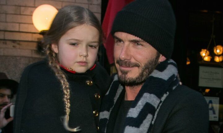 Illustratie bij: Foto van David Beckham die dochter (5) op mond kust zorgt voor veel ophef