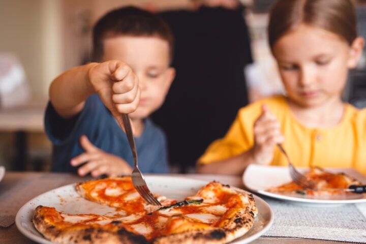 vier kinderen