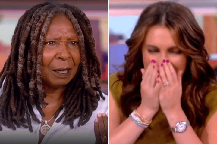 Illustratie bij: Whoopi Goldberg shockeert publiek door co-host te vragen of ze zwanger is