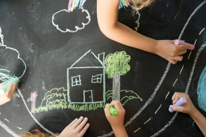 krijtbord voor kinderen