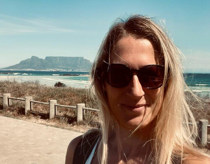 Laurie in ZA met Tafelberg